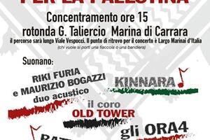 Un'altra manifestazione per la Palestina organizzata dal gruppo massese Gaza Fuori fuoco