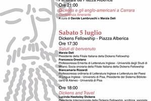 Nuovi soci onorari alla Dickens Fellowship a Carrara sabato 5 luglio.