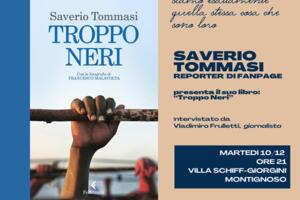 &quot;Troppo neri&quot;: il libro di Saverio Tommasi presentato a Villa Schiff il 10 diicembre in un evento curato dal Pd di  Massa Carrara