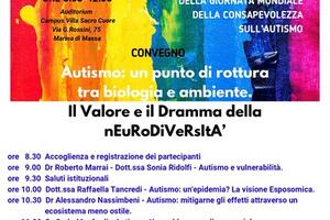 Convegno a Marina di Massa: "Autism: un punto di rottura tra biologia e ambiente. Il valore e il dramma della neurodiversità"