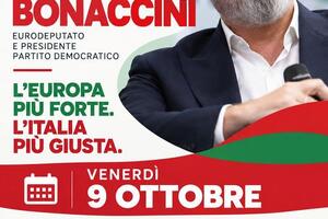 Stefano Bonaccini a Massa-Carrara: venerdì 9 ottobre doppio appuntamento a Pontremoli e Marina di Carrara