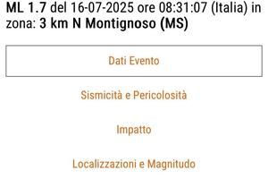 Terremoto indotto da un’esplosione in cava sopra Montignoso