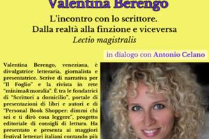 Lectio magistralis sulla scrittura con Valentina Berengo organizzata da Associazione Qulture