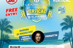Fa tappa a Marina di Massa “Leapmotor Vertical Summer Tour 2026” con Radio Deejay e Fargetta