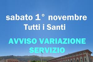 Variazioni negli orari della raccolta rifiuti di ASMIU nel ponte di Ognissanti