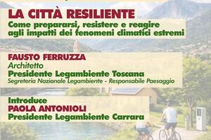 "La città resiliente": convegno di Legambiente a Carrara l'8 aprile