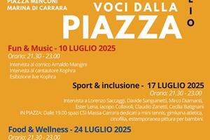 Voci dalla piazza: tre serate di dibattiti e confronti in piazza Menconi