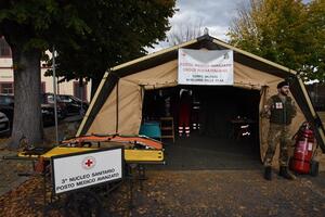 Maxi Giornata  di prevenzione gratuita alla CRI di Albiano Magra con diciotto specialisti e l’installazione di   un PMA del Corpo Militare della Croce Rossa