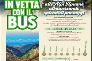 “In Vetta con il Bus&quot; – Linea 66: Un&#039;estate di natura e cultura sulle Alpi Apuane. Venerdì 11 luglio amministratori salgano a bordo per la promozione del territorio montano