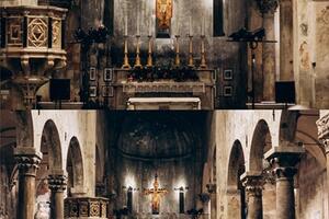 Emoziona e fa sold out nel duomo di Carrara lo spettacolo: 'Vergine Madre. Canti, commenti e racconti di un'anima in cerca di salvezza' in Duomo