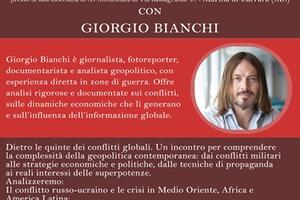 «Verso la Terza Guerra Mondiale – Dietro le quinte del potere»: incontro con Giorgio Bianchi il 27 novembre a Marina di Carrara