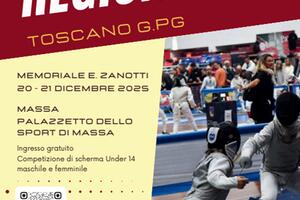 Campionato Regionale toscano di scherma under 14:  anche quest'anno a Massa il 20 e il 21 dicembre