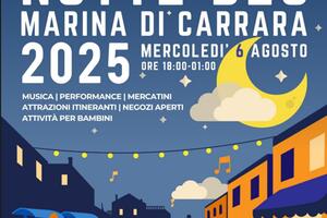 Torna la Notte Blu a Marina di Carrara: mercoledì 6 agosto musica, eventi e spettacoli su tutto il litorale carrarese