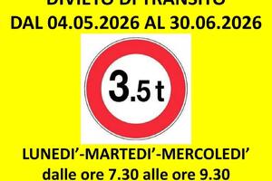 Ordinanza Casola: divieto di transito dal 4 maggio al 30 giugno