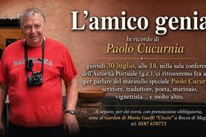 "L'amico geniale": un evento i ricordo di Paolo Cucurnia, scrittore, poeta, marinaio all'Autorità Portuale il 30 luglio