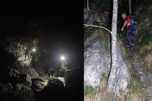 Bloccati su un salto di roccia altro 30 metri: salvati dal Soccorso Alpino un gruppo di escursionisti sul Monte Contrario