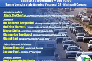 La politica in mezzo alla gente di Forza Italia Toscana: si parla di infrastrutture al Bagno Venezia di Marina di Carrara il 23 novembre