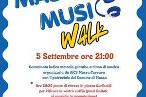 Arriva il 5 settembre la 1^ edizione di Massa Music Walk: la passeggiata con le cuffie  a tempo di musica