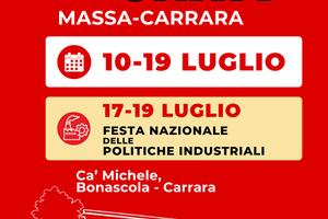 Festa de l’Unità Massa-Carrara: domenica 12 luglio protagonisti i giovani e il futuro dell’Europa