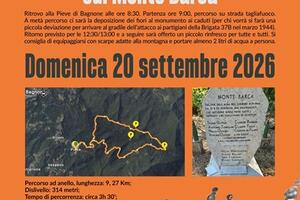Passeggiata della Resistenza sul Monte Barca 30 settembre