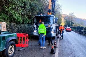 Emergenza Maltempo: reazione tempestiva del comune Aulla, nella frana alle Lame e negli allagamenti a Pallerone