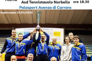 Tennistavolo Serie A : L&#039;Apuania Carrara, capolista, ospita il Norbello ultimo in classifica