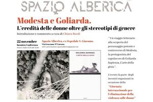 Modesta e Goliarda, l&#039;eredità delle donne oltre gli stereotipi di genere allo Spazio Alber1ca di Carrara