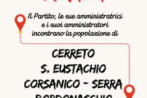 Il Partito Democratico di Montignoso lancia il ciclo di incontri &quot;Strada x Strada&quot;