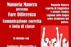 Manuela Manera ospite all&#039;ex ospedale San Giacomo con il libro &quot;Fa differenza, comunicazione corretta  e lotta di classe&quot;