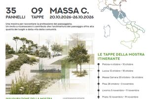 Conferenza di presentazione e Mostra itinerante “Progetti di Architettura del Paesaggio” dal 20 al 26 ottobre 2026