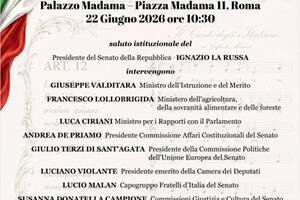 Convegno  in senato su proposta per la  tutela inno nazionale in Costituzione organizzato dalla senatrice di FdI Susanna Campione