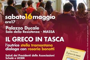 "Il greco in tasca" di Stella Tramontana arriva a Palazzo Ducale di Massa il 16 maggio