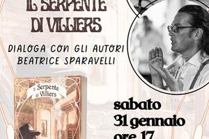Presentazione de "Il Serpente di Villiers" di Andrea Mosti e Andrea Quintavale presso il Salotto Leonardo il 31 gennaio