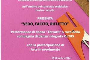 &#039;Vedo, faccio, rifletto&#039;  Martedì al Garibaldi la presentazione del concorso per le scuole  promosso dalla consulta delle Persone con disabilità