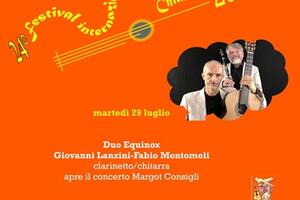 24° Festival Iternazionale della Chitarra di Massa: il 29 luglio concerto del duo Equinox a Palazzo Ducale di Massa