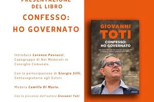 &quot;Confesso: ho governato&quot;: Giovanni Toti presenta il suo libro a Villa Rinchiostra, a Massa venrdì 28 febbraio