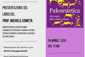 Presentazione del libro "Paleoestetica. Alle origini della cultura visuale" del professor Michele Cometa alle Stanze del Teatro della Rosa di Pontremoli il 24 aprile
