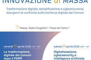 Futuro digitale dei comuni: al Teatro Guglielmi a Massa due giornate nazionali Focus su innovazione, cybersicurezza e intelligenza artificiale