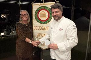 Successo per la cena della Delegazione Apuana di Accademia Italiana della Cucina  alla Locanda dei Banchieri di Fosdinovo