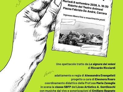 'Veleni invisibili’: al Ridotto del Teatro degli Animosi lo spettacolo messo in scena dagli studenti del Liceo Gentileschi per il progetto LA NUBE di Eleonora Roaro