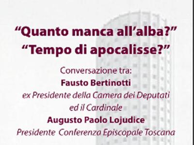 "Quanto manca all'alba? Tempo di Apocalisse": incontro organizzato da GazaFuorifuoco con Fausto Bertinotti e il cardinale Augusto Paolo Lojudice alla Torre Fiat il 6 marzo