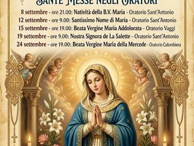 "Settembre con Maria" dall'8 al 24 settembre nella parrocchia di Albiano Montedivalli