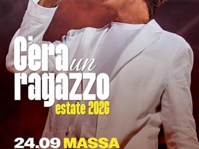 "C'era un ragazzo Estate 2026": arriva a Massa il 24 settembre Gianni Morandi