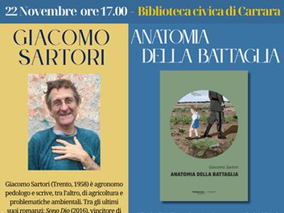 Giacomo Sartori ospite della rassegna "Il pensier lib(e)ro" di Associazione Qulture il 22 novembre
