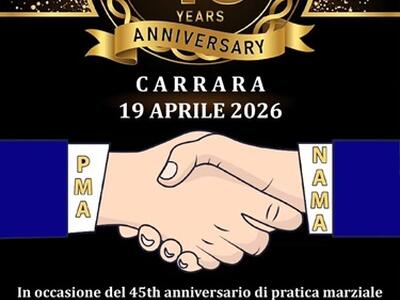 Stage Internazionale di Jiu Jitsu 45° Nama Anniversary in occasione dei 45 anni di pratica marziale del maestro Guido Nicoli ad Avena il 19 aprile
