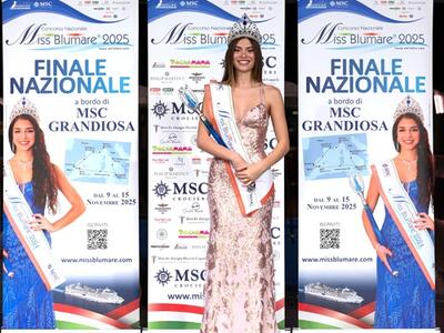 Miss Blumare 2025, la massese Asia Baldini, ospite in comune a Massa il 27 novembre