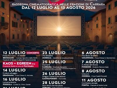 I prossimi appuntamenti di E’ tutto un Cine! Il programma delle proiezioni da mercoledì 5 a sabato 8 agosto