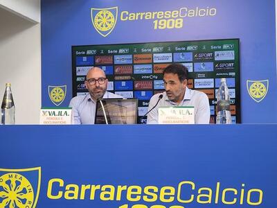 Carrarese, il nuovo tecnico Guido Pagliuca si presenta alla piazza