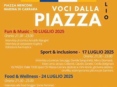 Voci dalla piazza: tre serate di dibattiti e confronti in piazza Menconi