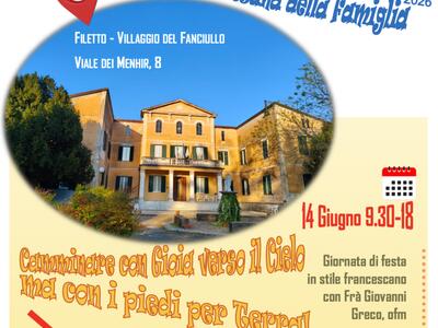 “Famiglie Custodi del creato: camminare con gioia verso il Cielo, ma con i piedi per Terra”. Festa diocesana della famiglia, domenica 14 giugno a Filetto di Villafranca in Lunigiana